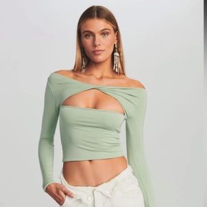 Retrofete Seroya Green twist top